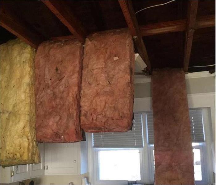Wet Ceiling and Insulation